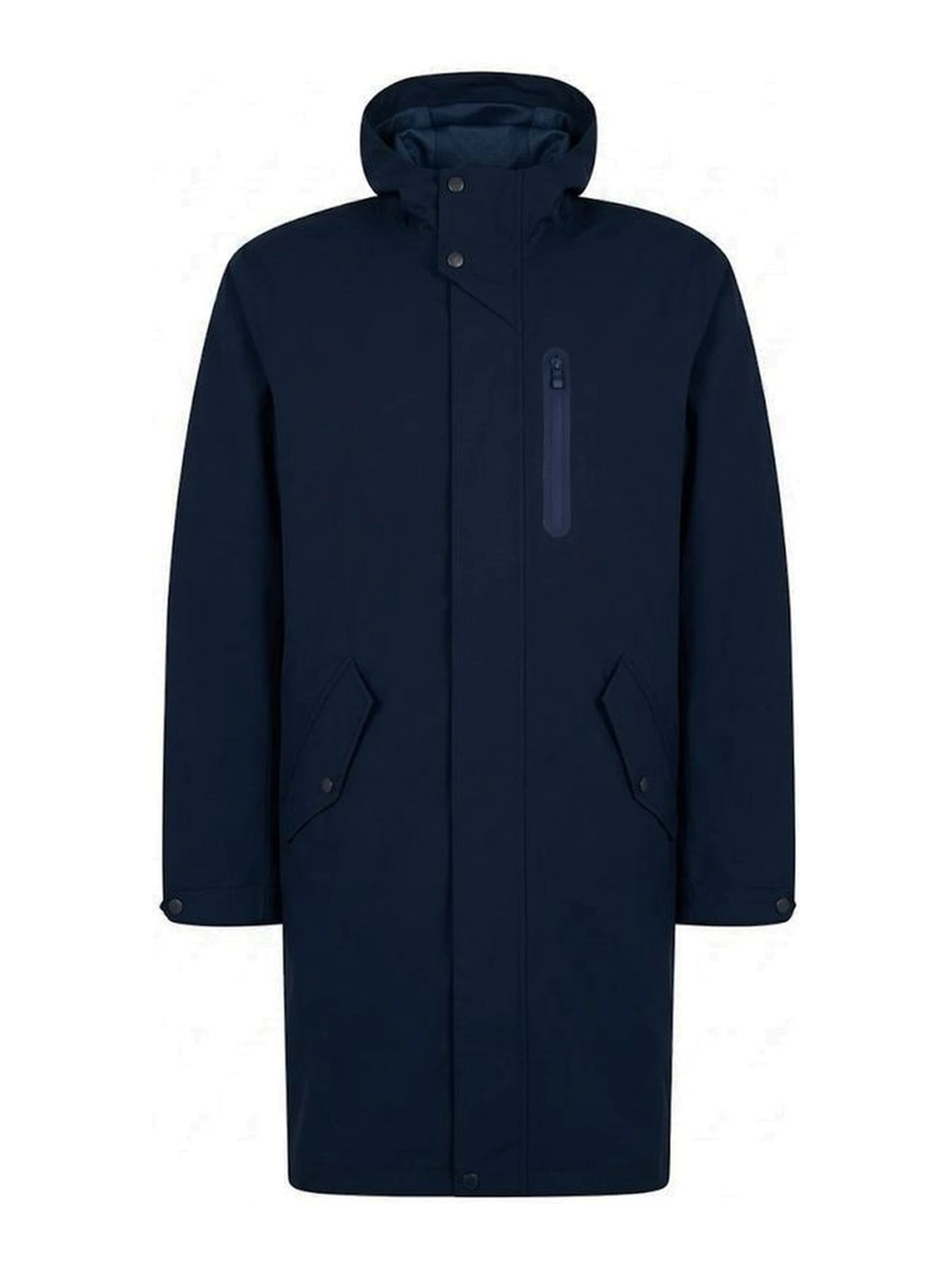Blue Polyester Coat