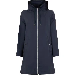 Blue Elastane Coat