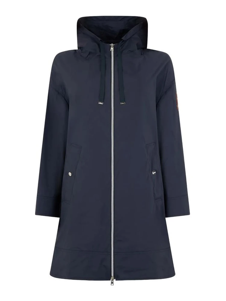 Blue Elastane Coat