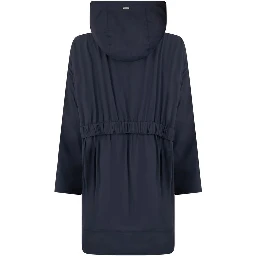 Blue Elastane Coat