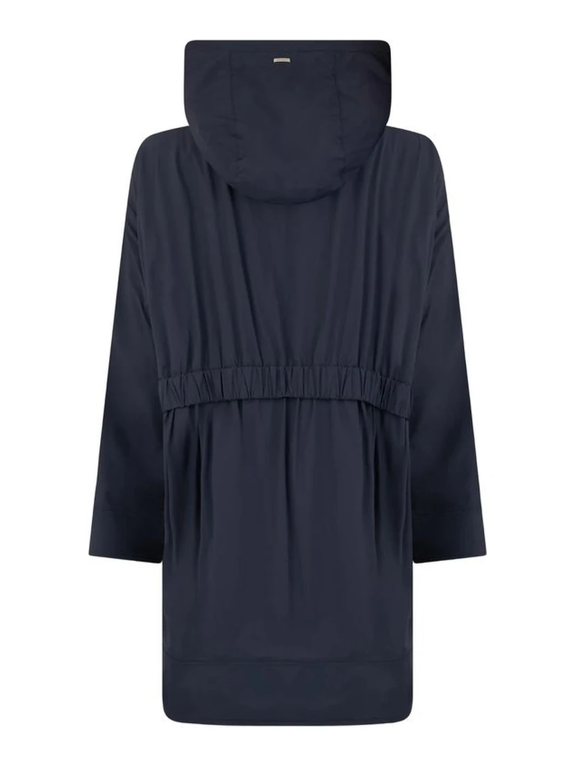 Blue Elastane Coat