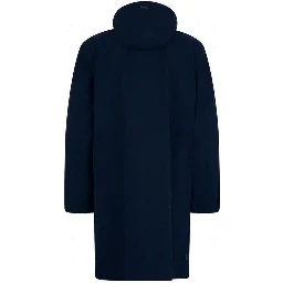 Blue Polyester Coat