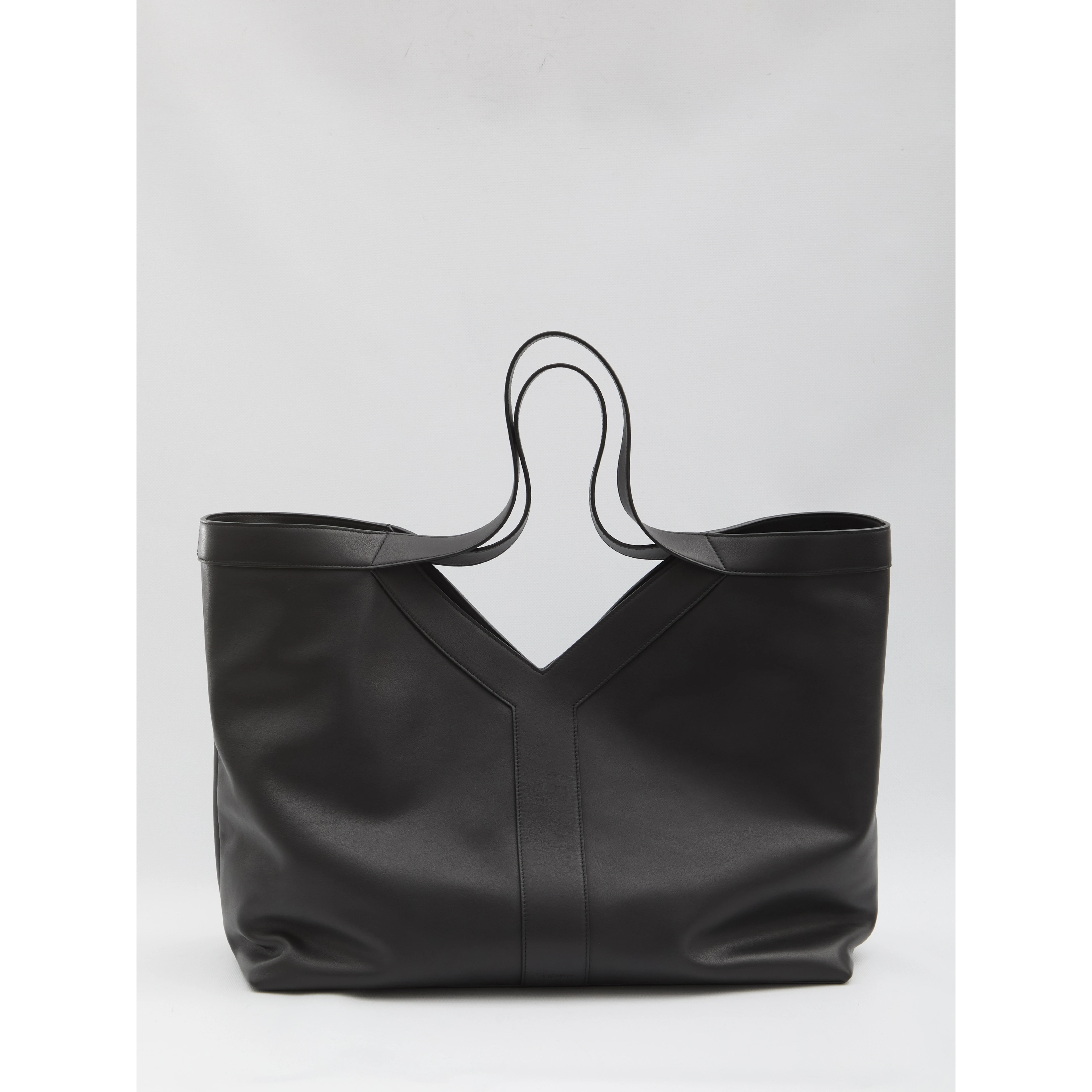 Large Y Tote bag in leather