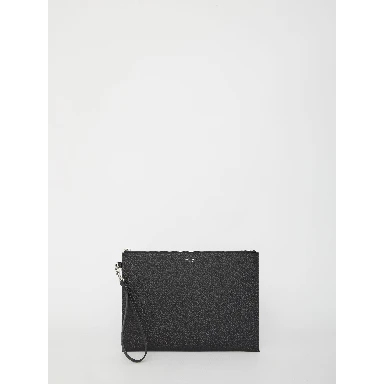 Leather tablet holder bag