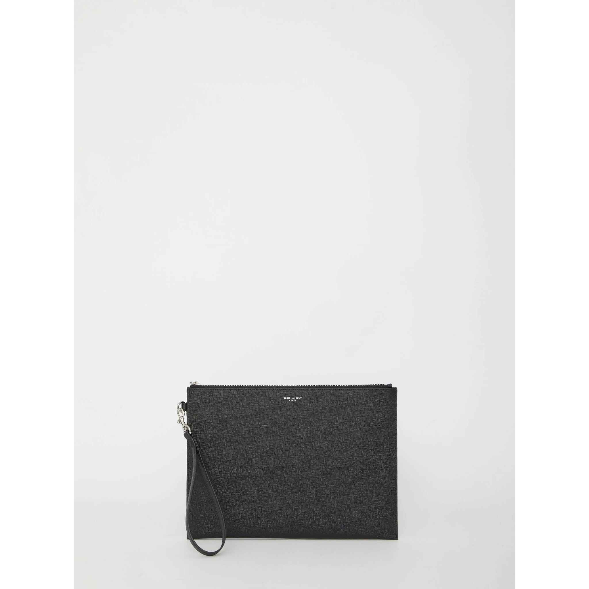Leather tablet holder bag