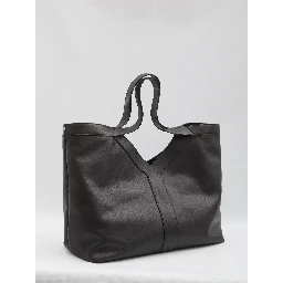 Large Y Tote bag in leather