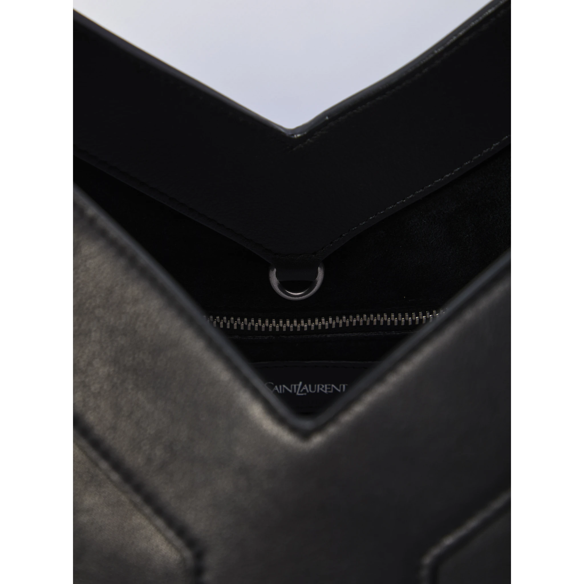 Large Y Tote bag in leather