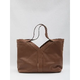 Large Y Tote bag in leather