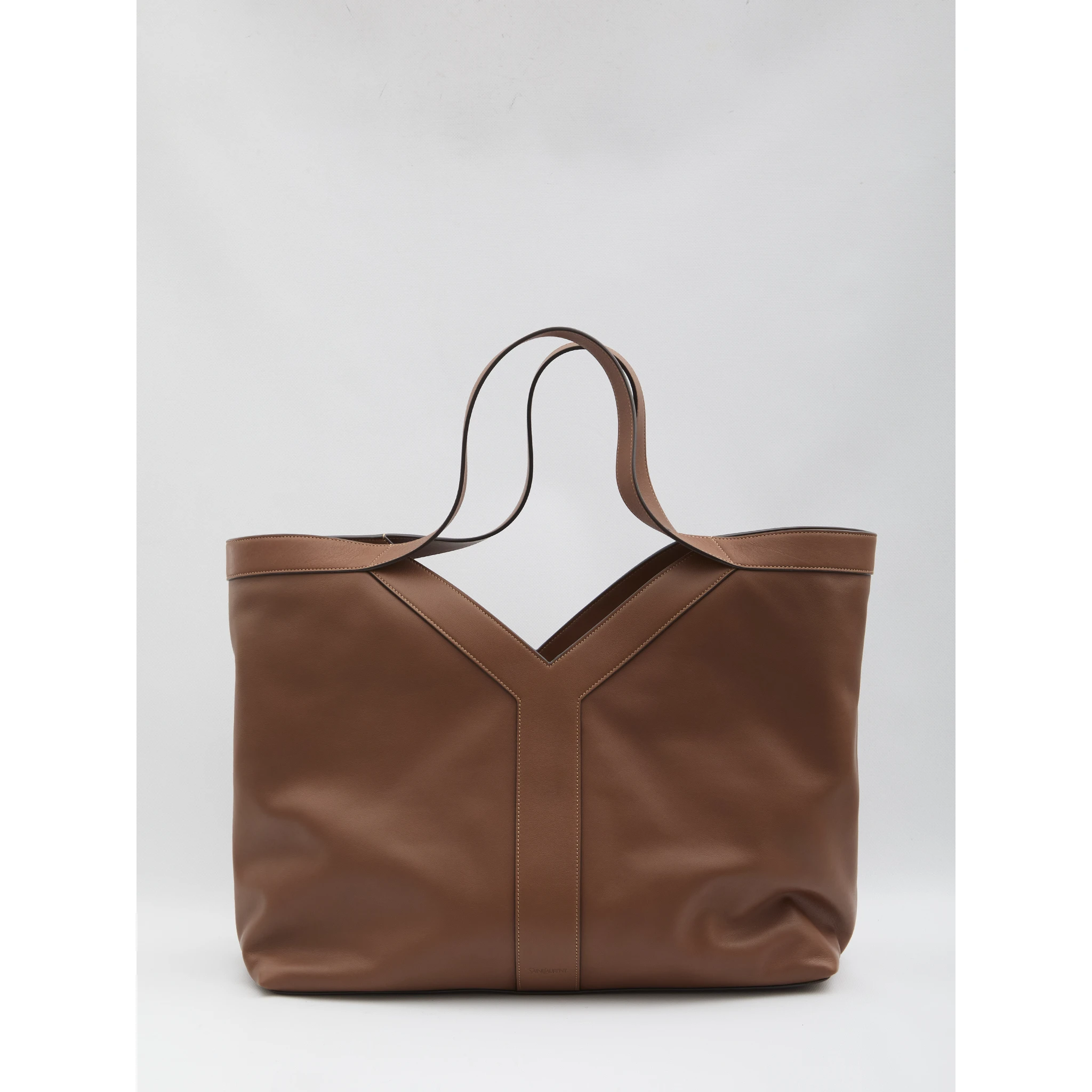 Large Y Tote bag in leather