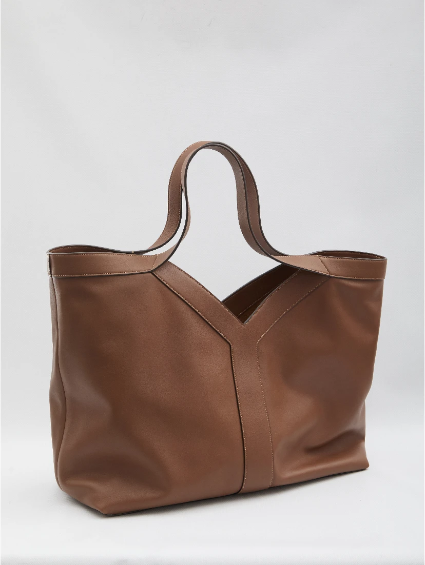 Large Y Tote bag in leather