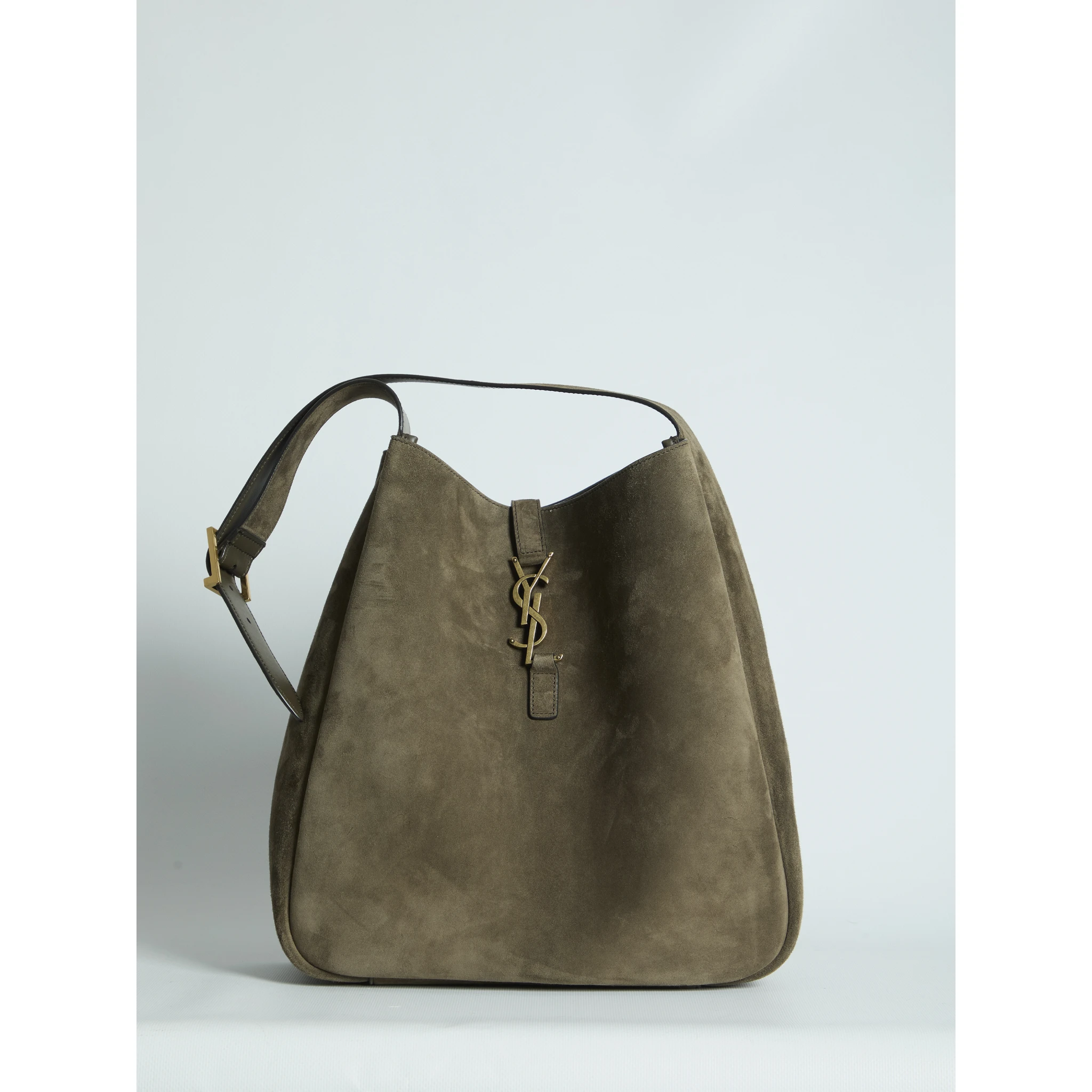 Suede Le 5 à 7 bag large
