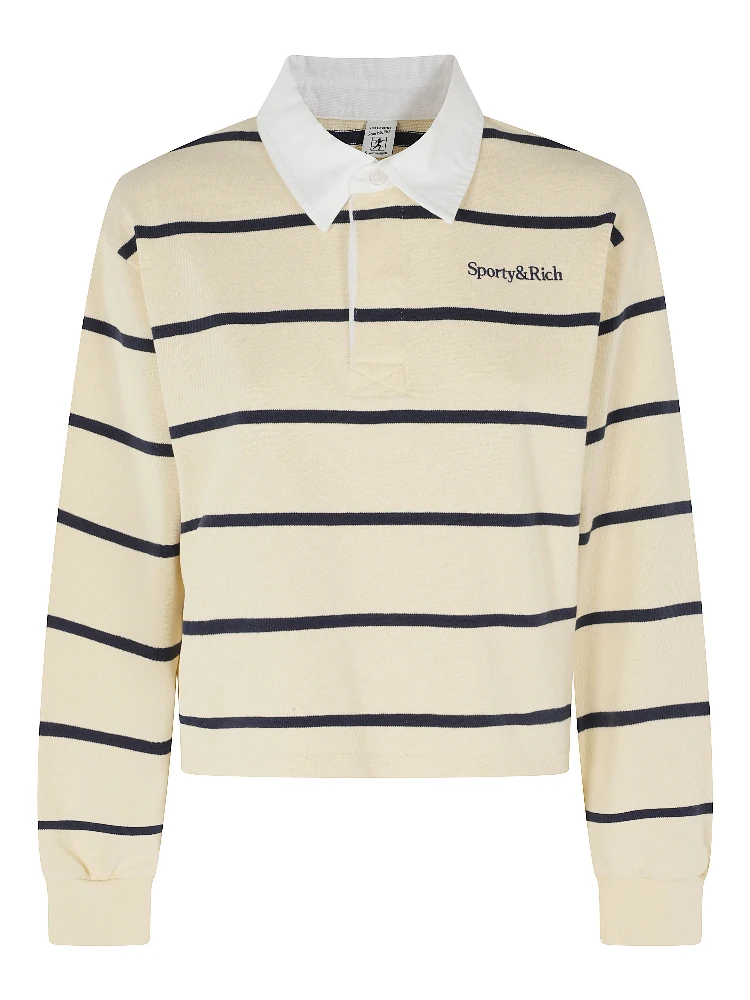 SERIF LOGO RUGBY POLO