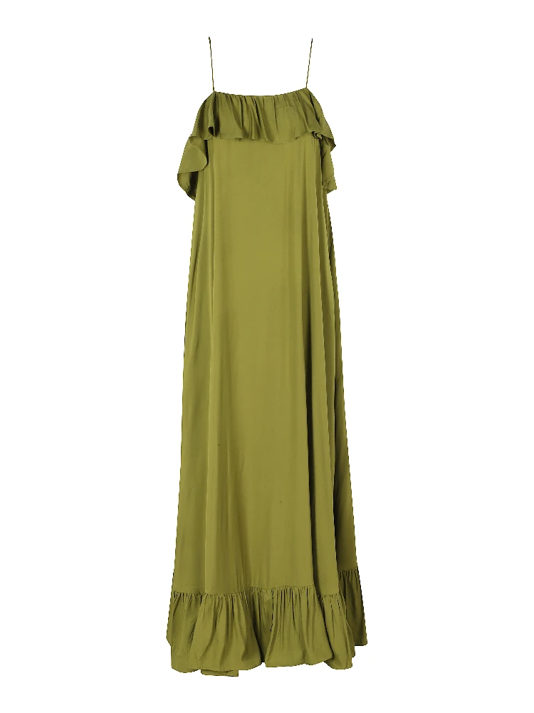 JESTE RUFFLE MAXI DRESS