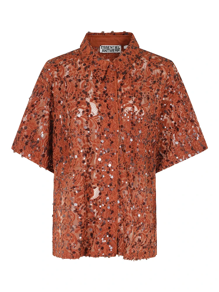 JOKS LACE SEQUIN SHIRT