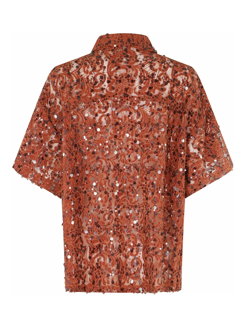JOKS LACE SEQUIN SHIRT