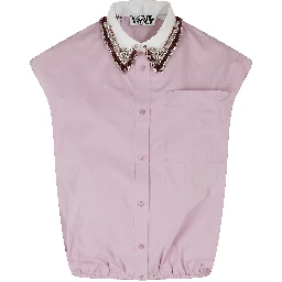 KANY BEADED COLLAR SHIRT
