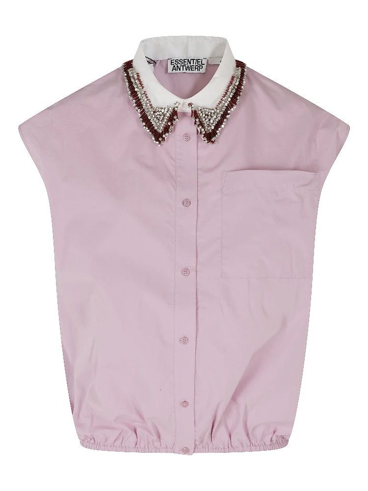 KANY BEADED COLLAR SHIRT