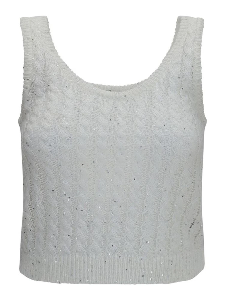 White Linen Tank Tops