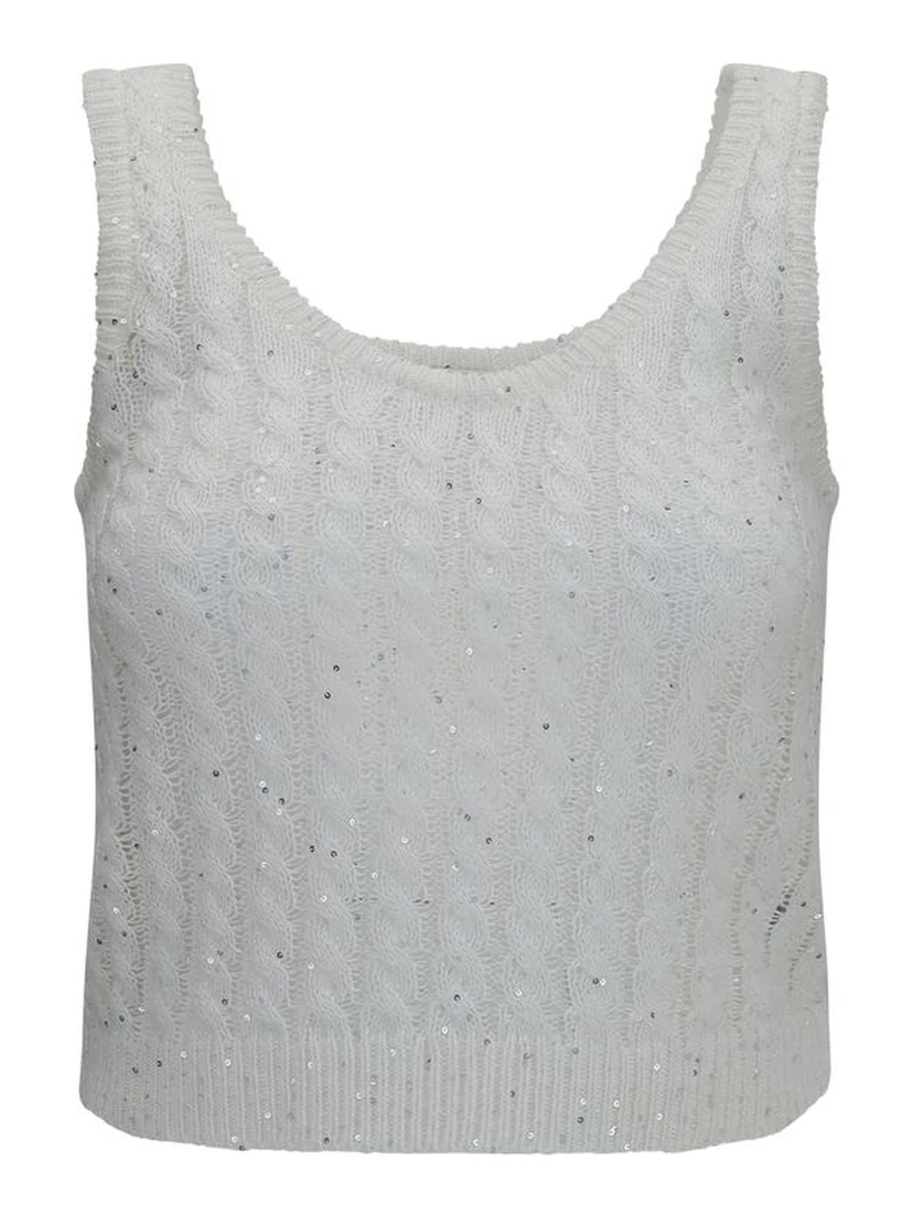 White Linen Tank Tops