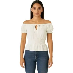 White Polyester Blouse