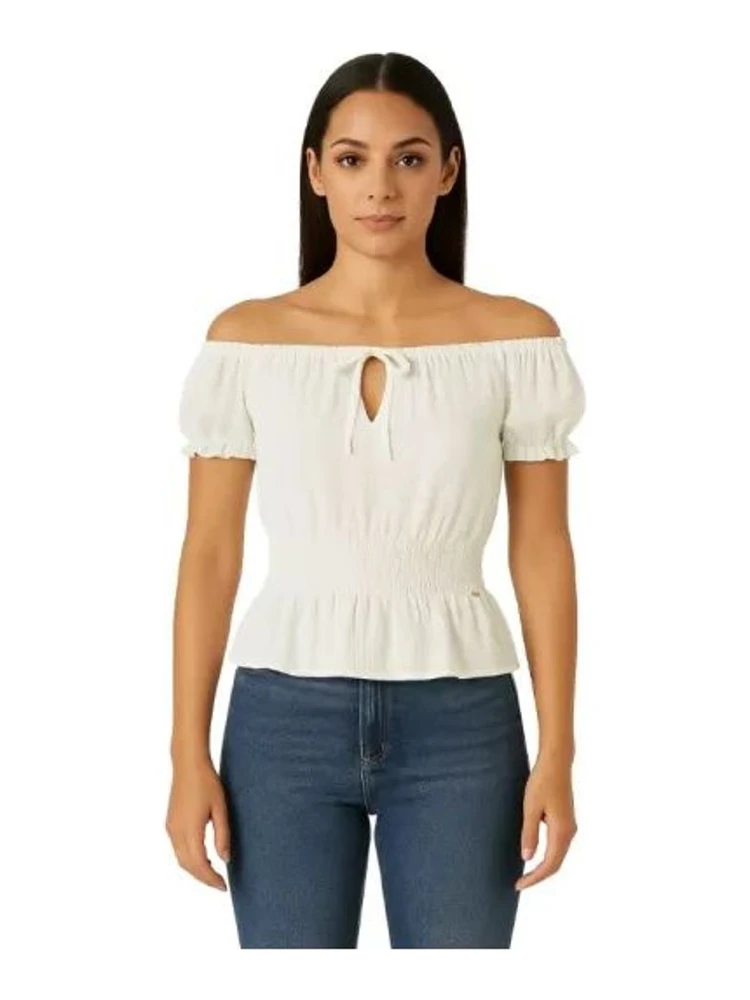White Polyester Blouse