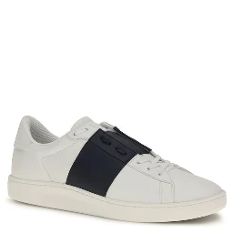 Blue Calf Leather Bos Taurus Low Top Sneakers