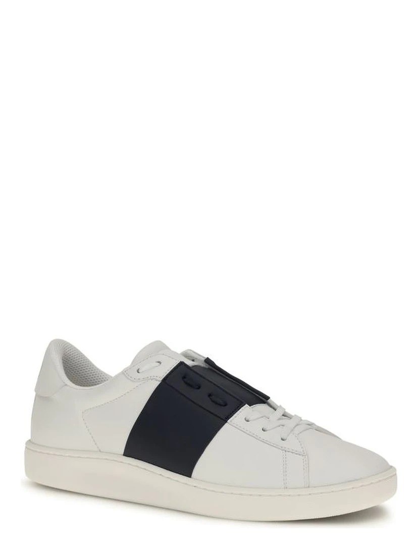 Blue Calf Leather Bos Taurus Low Top Sneakers