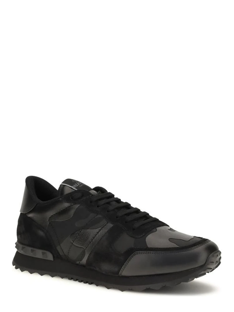 Black Polyester Athletic Sneakers alternative