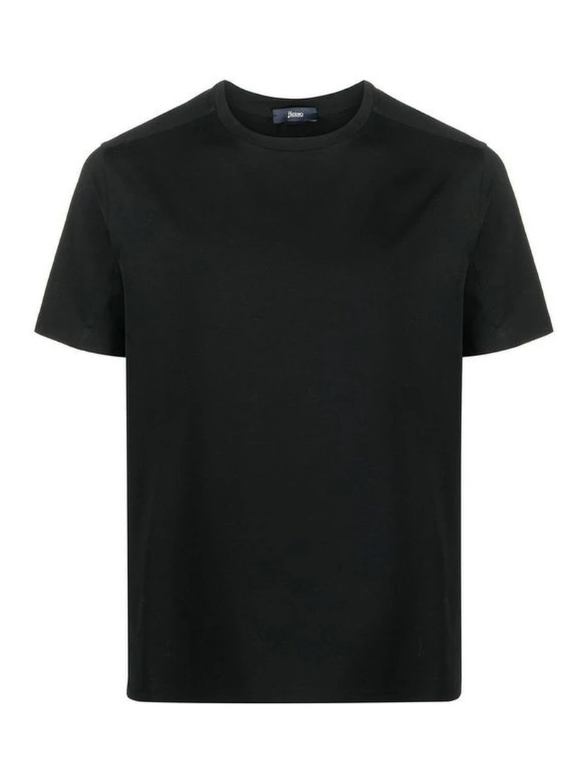 Black Cotton T-Shirt
