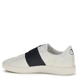 Blue Calf Leather Bos Taurus Low Top Sneakers