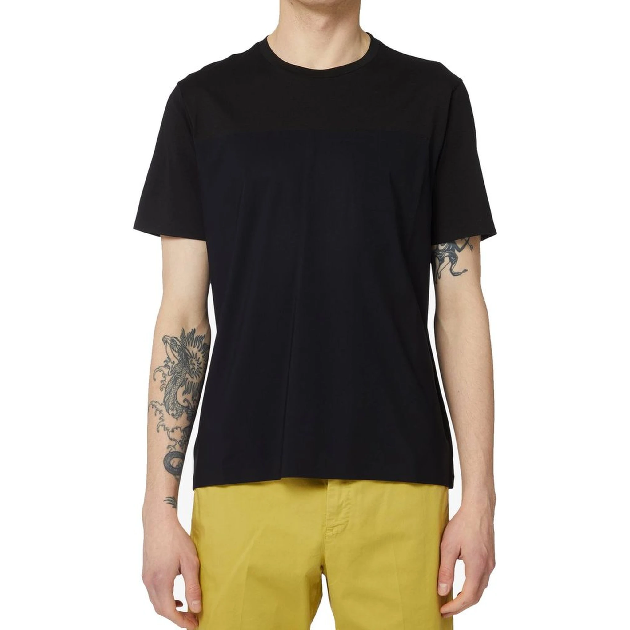 Black Cotton T-Shirt