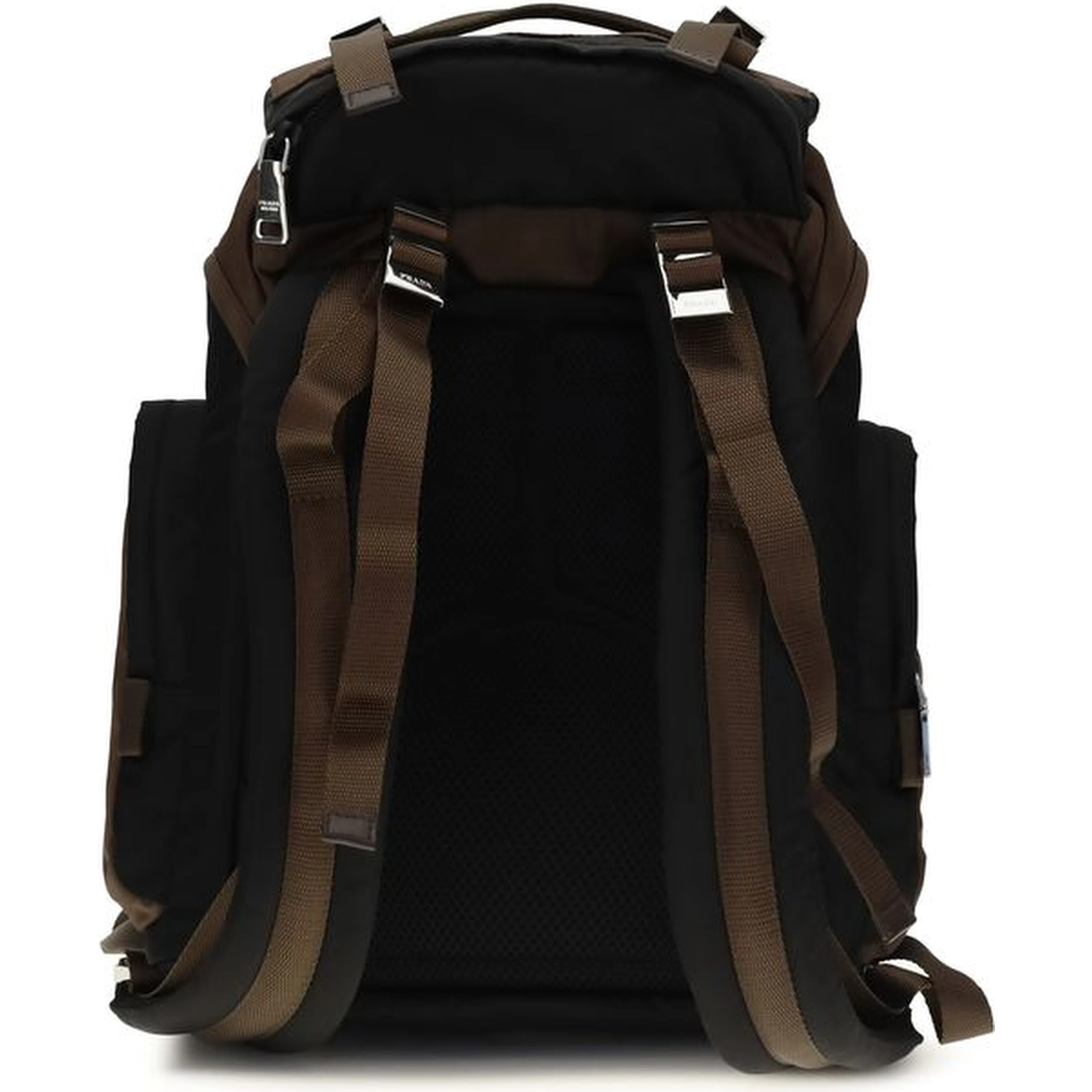 Brown Recycled Polyamide Backpack