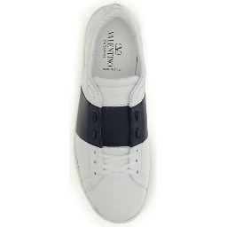 Blue Calf Leather Bos Taurus Low Top Sneakers