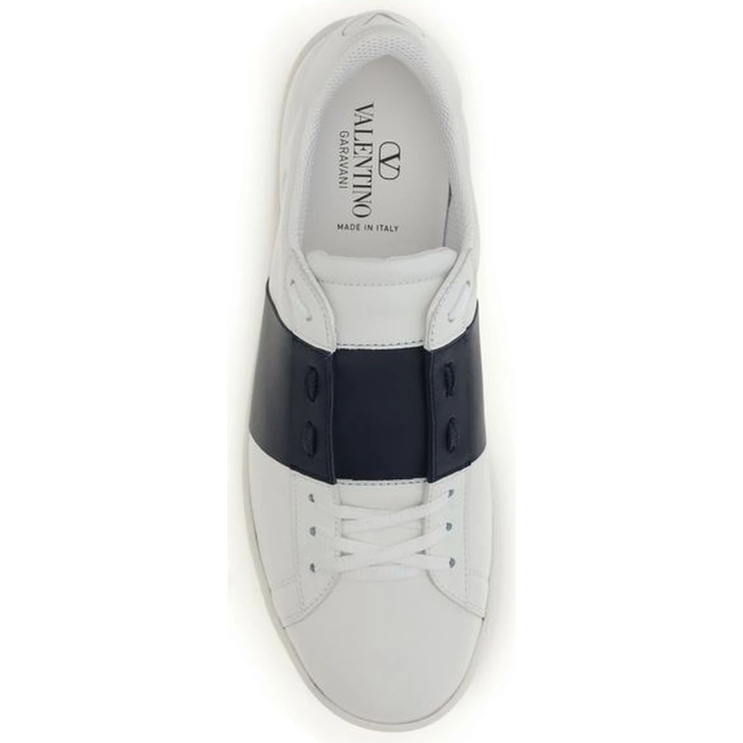 Blue Calf Leather Bos Taurus Low Top Sneakers