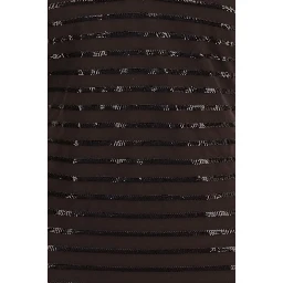Brown Nylon One-Piece Swimsuit