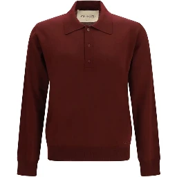 Bordeaux Wool Oves Aries Polo Shirt