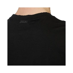 Black Cotton T-Shirt