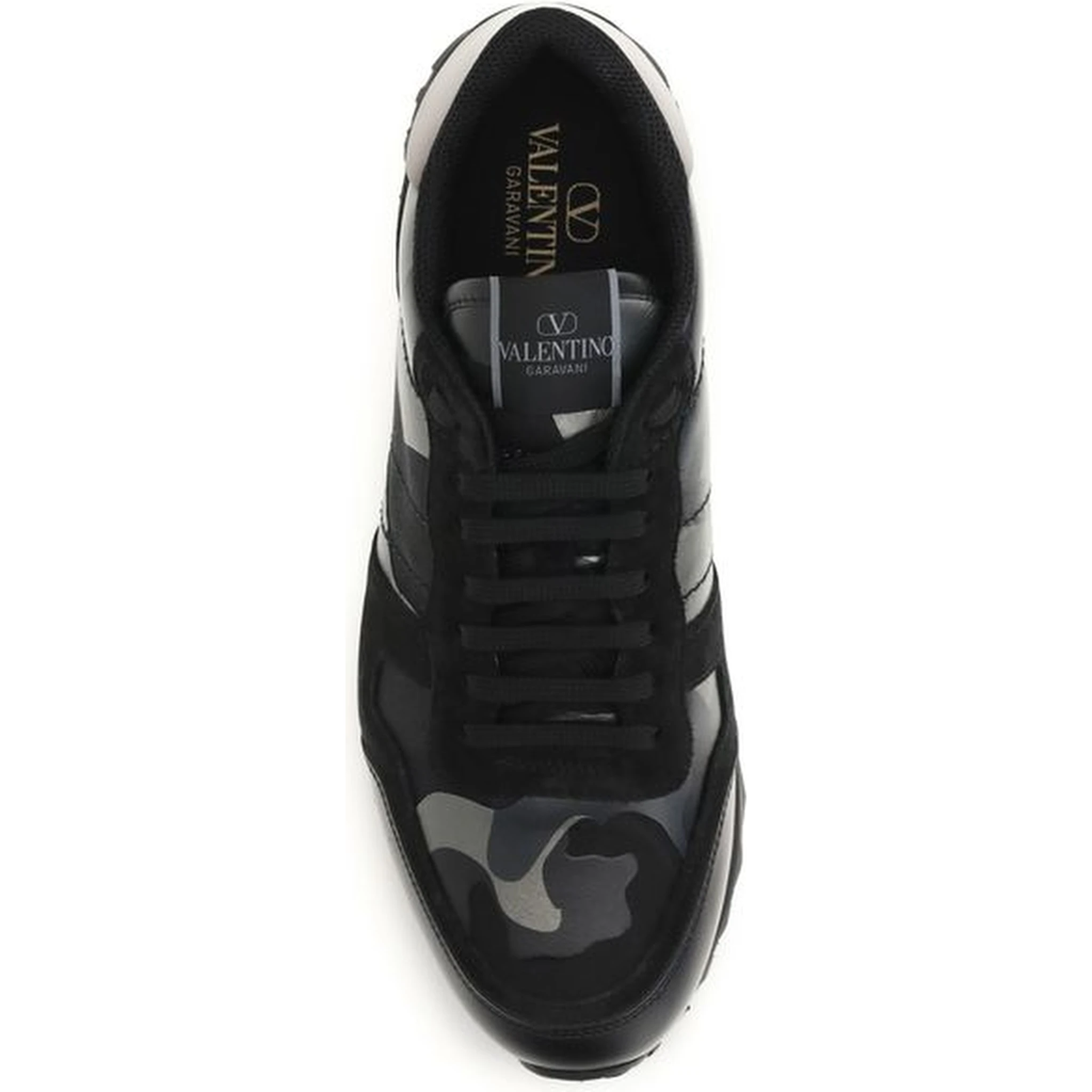 Black Polyamide Athletic Sneakers