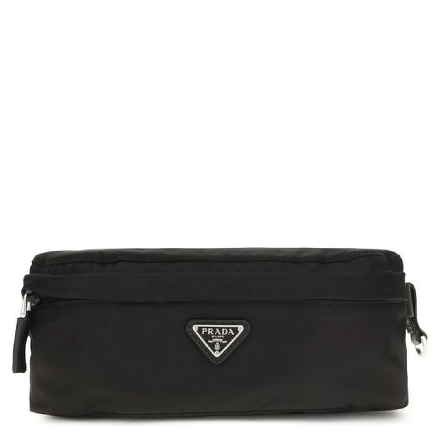Black Recycled Polyamide Clutch Bag