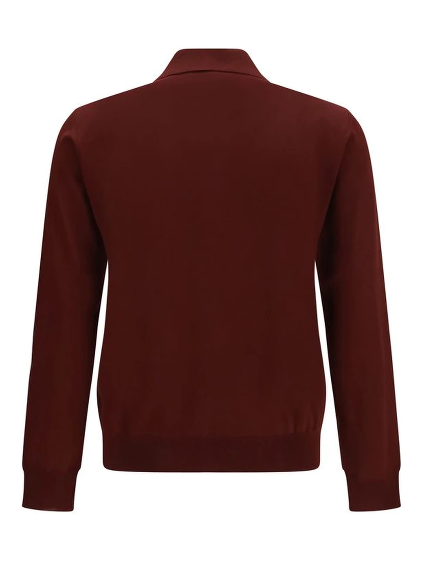 Bordeaux Wool Oves Aries Polo Shirt