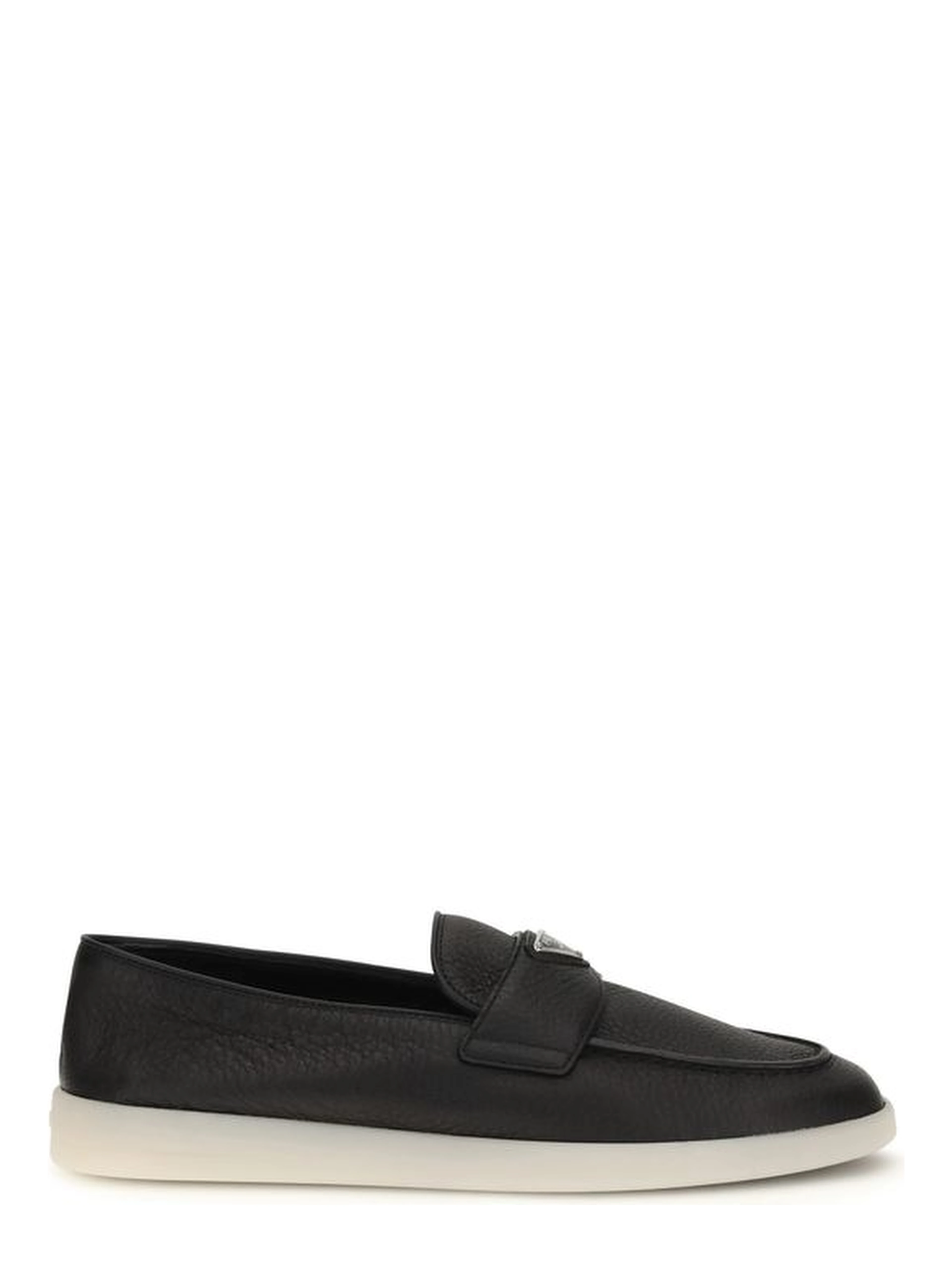 Black Calf Leather Bos Taurus Slip-On Loafers