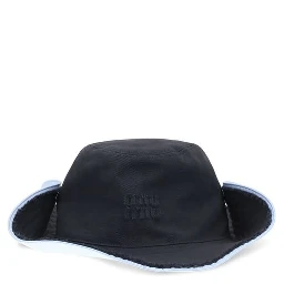 Blue Cotton Bucket Hat