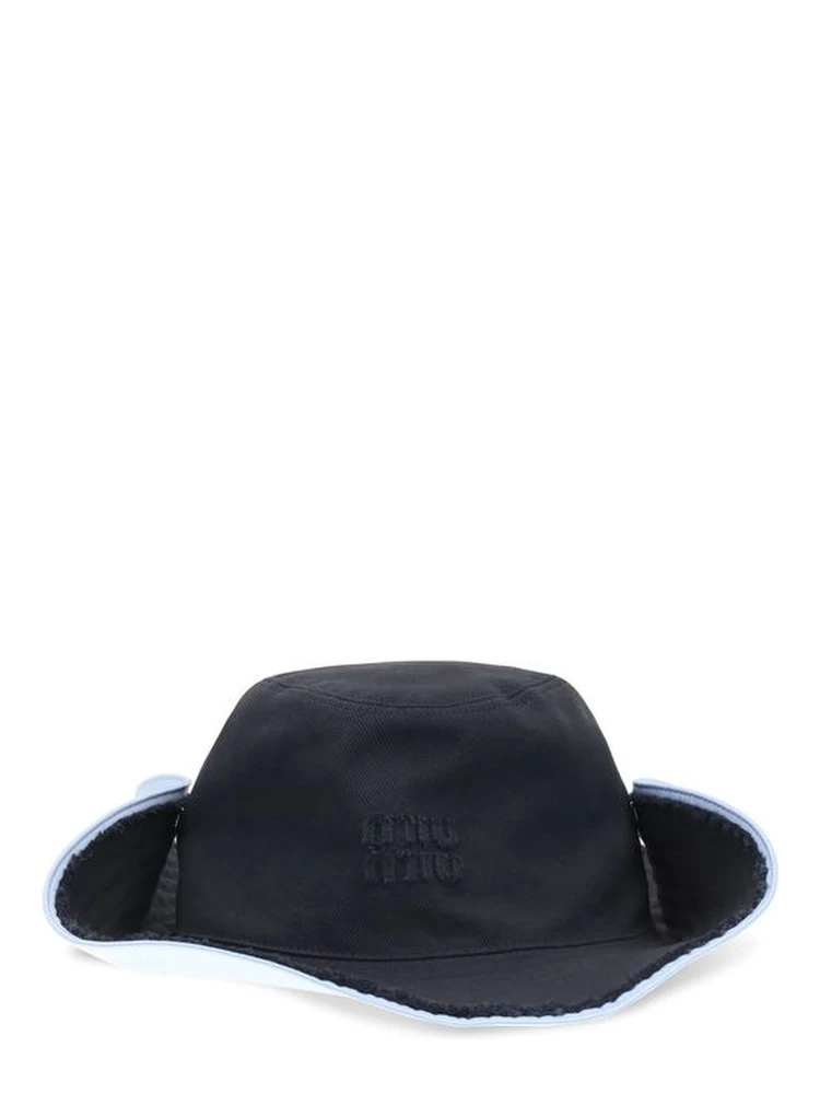 Blue Cotton Bucket Hat