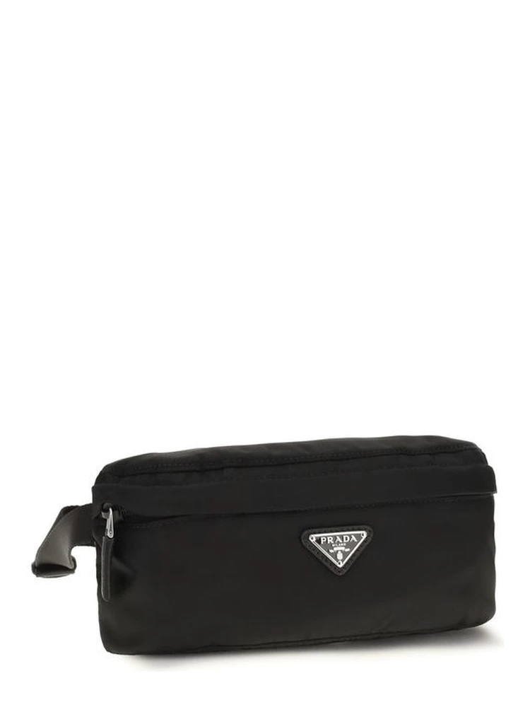Black Recycled Polyamide Clutch Bag alternative