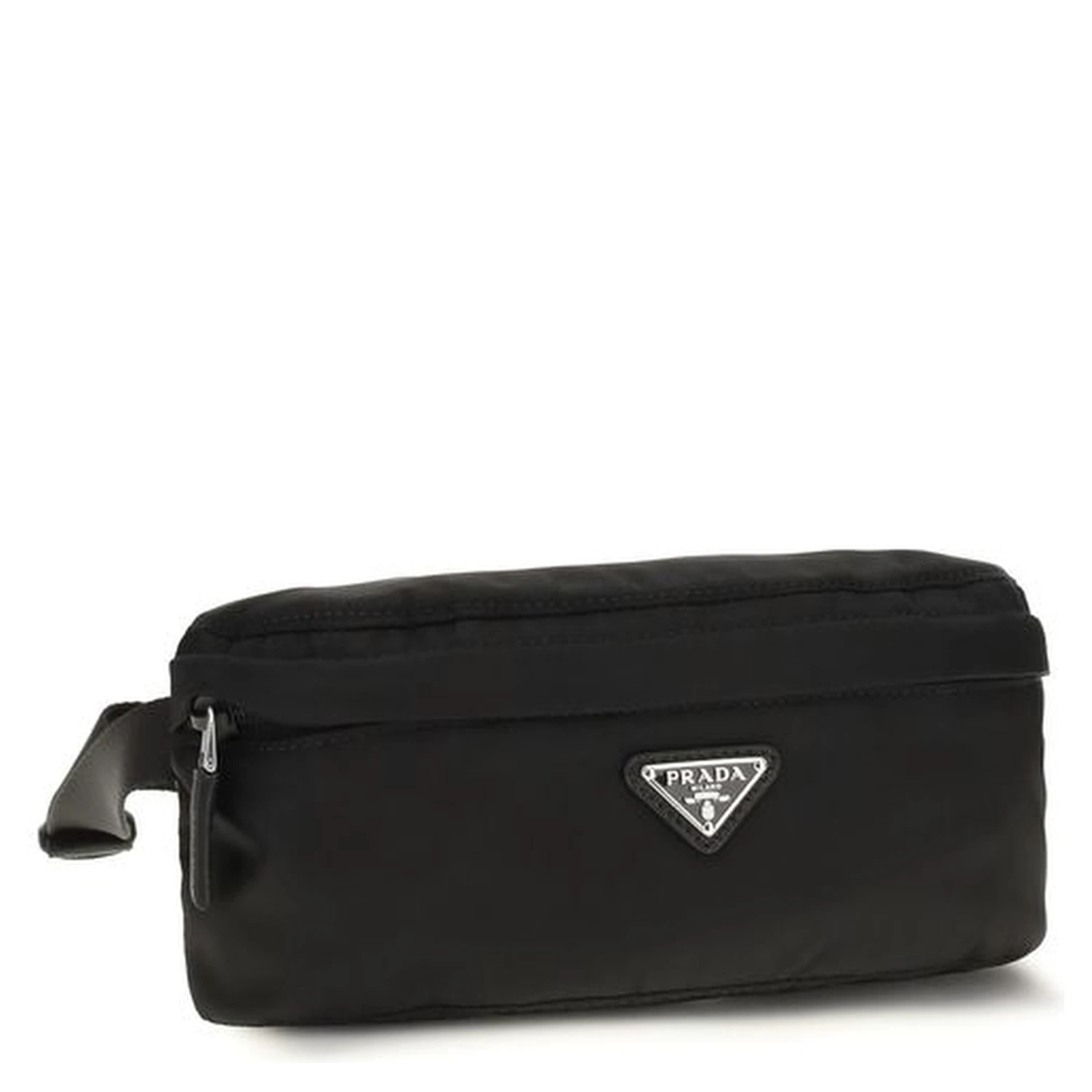 Black Recycled Polyamide Clutch Bag