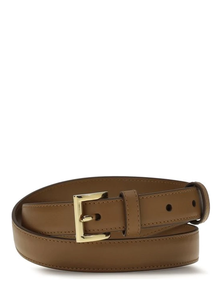 Beige Calf Leather Bos Taurus Regular Belt