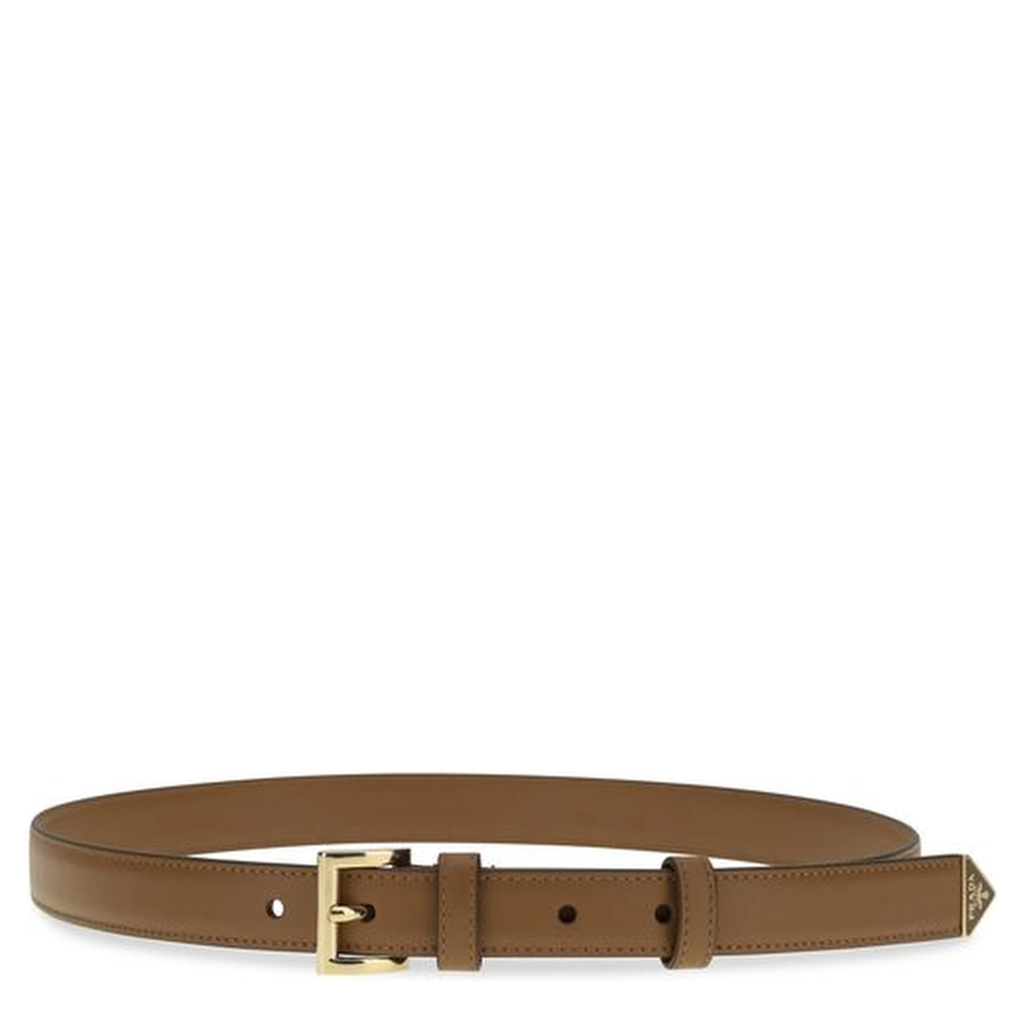 Beige Calf Leather Bos Taurus Regular Belt