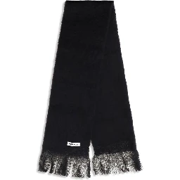 Black Wool Oves Aries Scarf