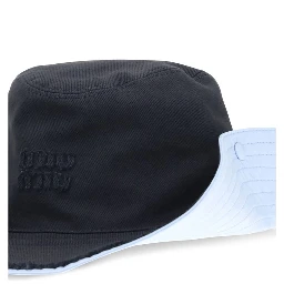 Blue Cotton Bucket Hat