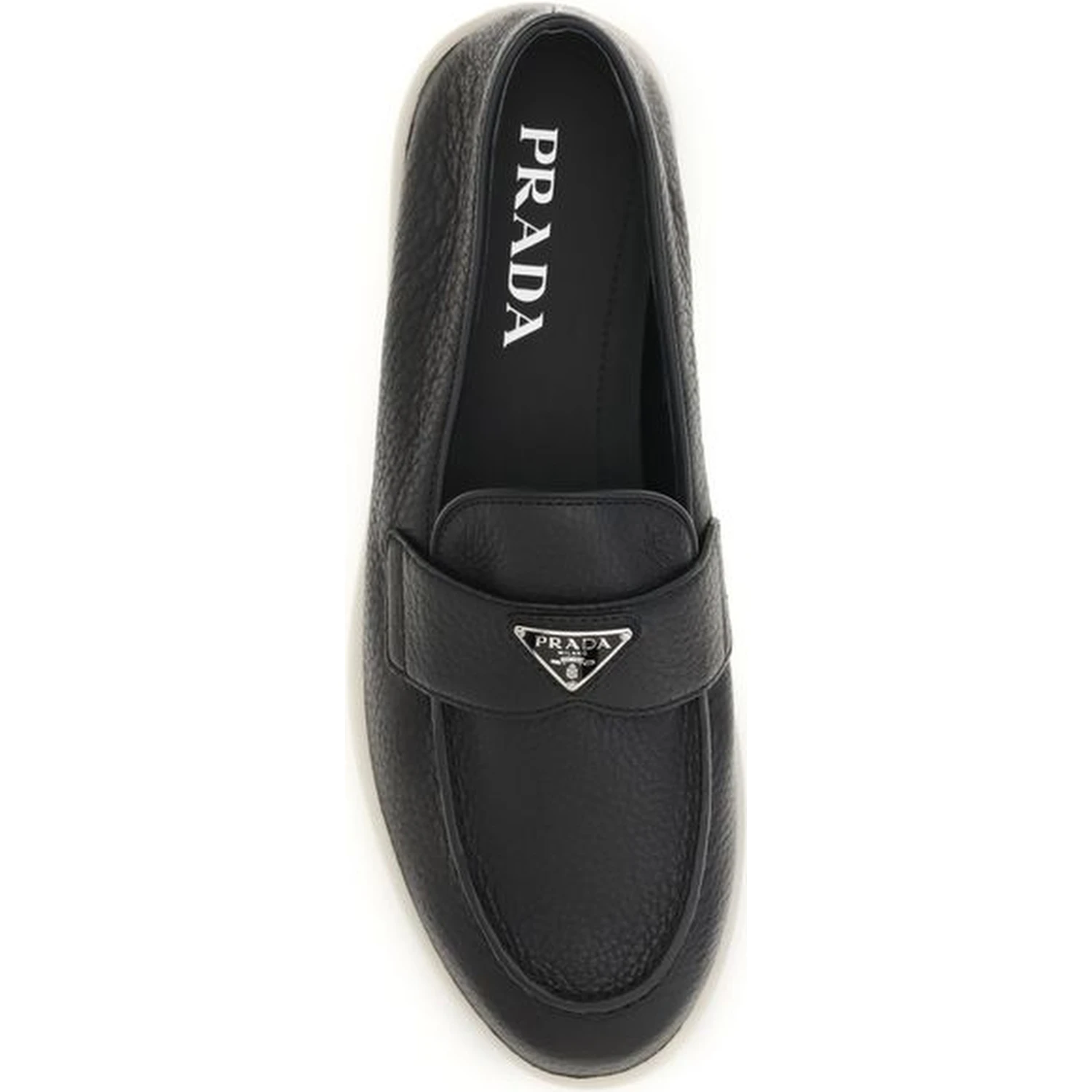 Black Calf Leather Bos Taurus Slip-On Loafers